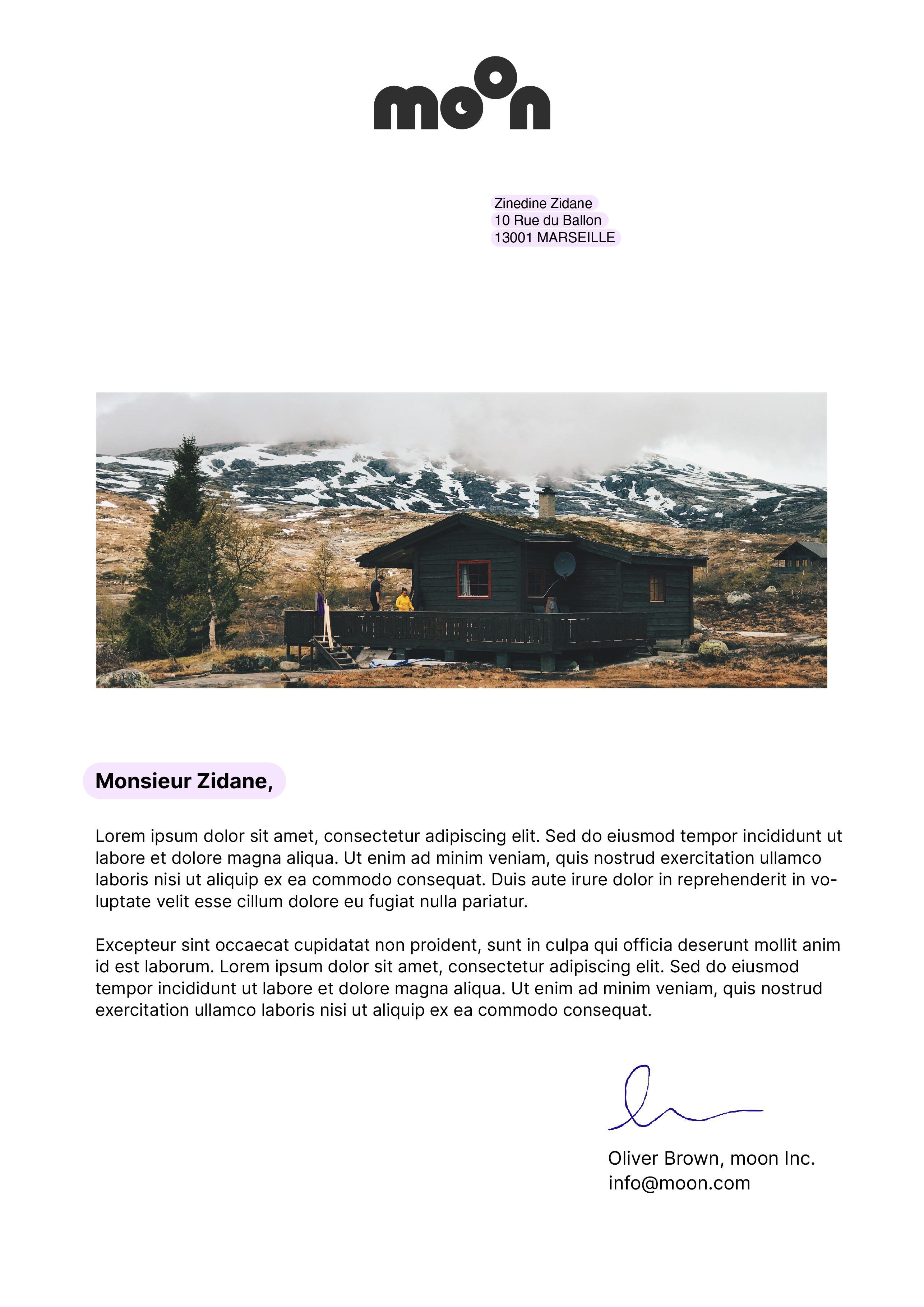 Cas d’usage – Exemple de lettre publipostage