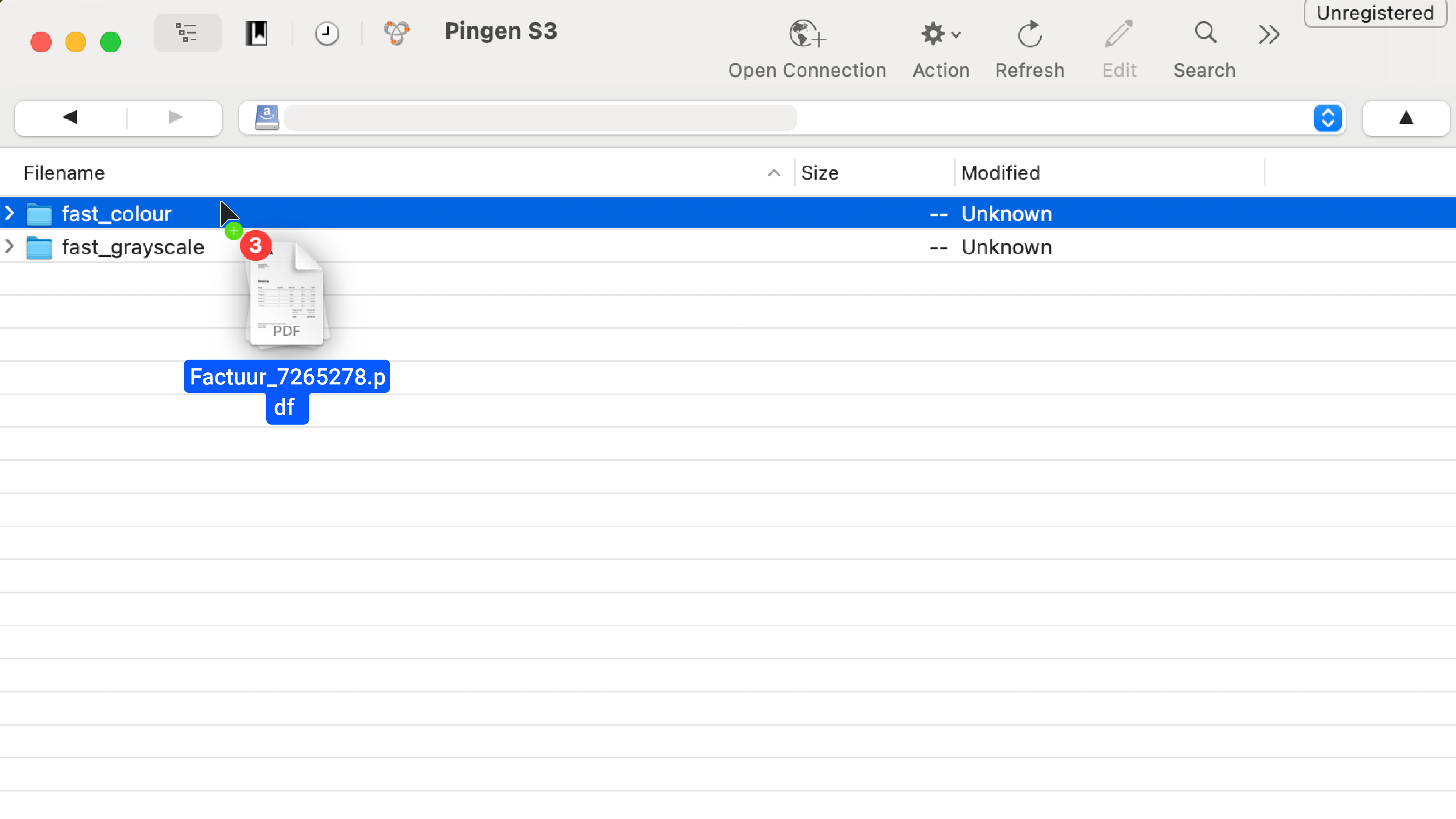 PDF’s uploaden naar map op Pingen’s private S3