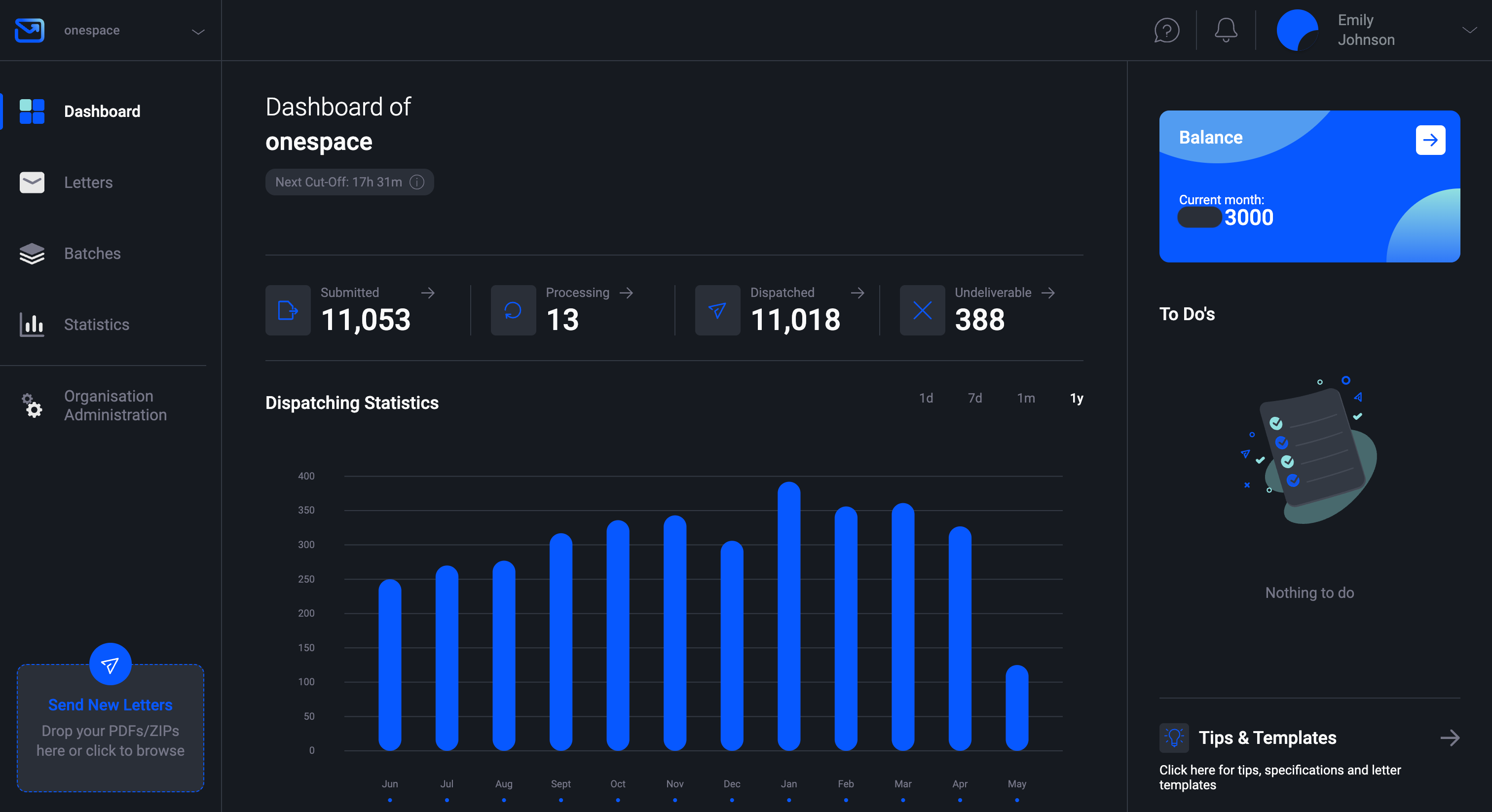 Print and mail service